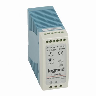 Zasilacz 1F Stabilizowany 12VDC 40W 146602 LEGRAND (146602)